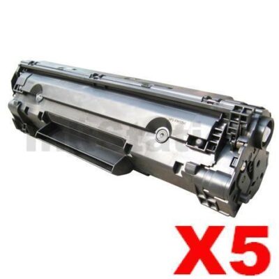 5 x HP CB436A (36A) Compatible Black Toner Cartridge - 2,000 Pages