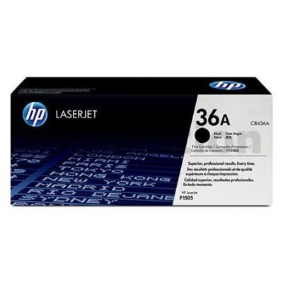 1 x HP CB436A (36A) Genuine Black Toner Cartridge - 2,000 Pages