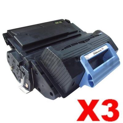 3 x HP Q5945A (45A) Compatible Black Toner Cartridge - 18,000 Pages