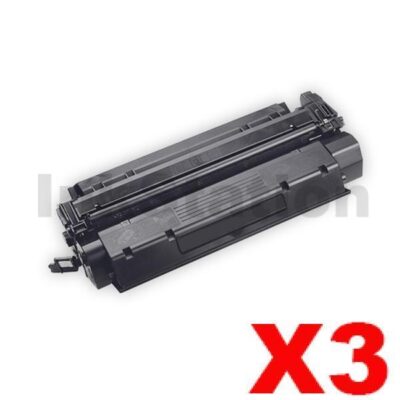 3 x Canon CARTW Black Compatible Toner Cartridge 3500 pages