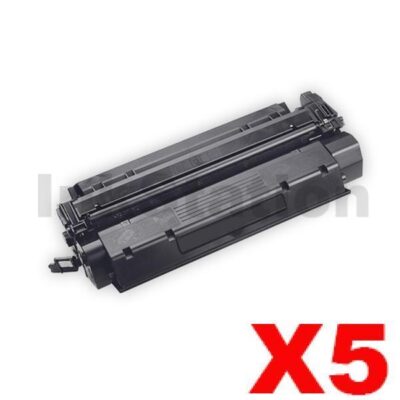5 x Canon CARTW Black Compatible Toner Cartridge 3500 pages