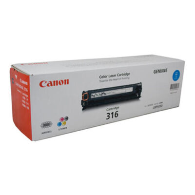 Canon LBP 5050N (CART-316C) Genuine Cyan Toner Cartridge - 1,500 Pages