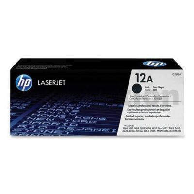 1 x HP Q2612A (12A) Genuine Black Toner Cartridge - 2,000 Pages