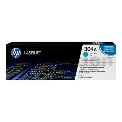 HP CC531A (304A) Genuine Cyan Toner Cartridge - 2,800 Pages