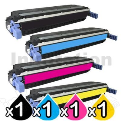 4 Pack HP C9730A-C9733A (645A) Compatible Toner Cartridges [1BK,1C,1M,1Y]