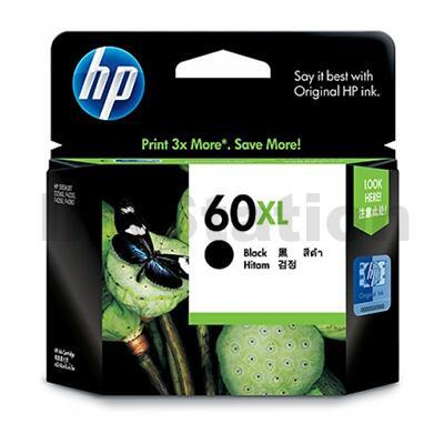 HP 60XL Genuine Black Inkjet Cartridge CC641WA - 600 Pages