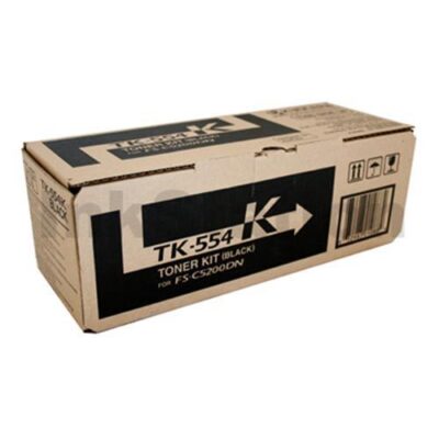 Genuine Kyocera TK-554K Black Toner Cartridge FS-C5200DN - 7,000 pages