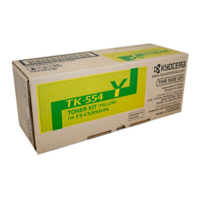 Genuine Kyocera TK-554Y Yellow Toner Cartridge FS-C5200DN - 6,000 pages