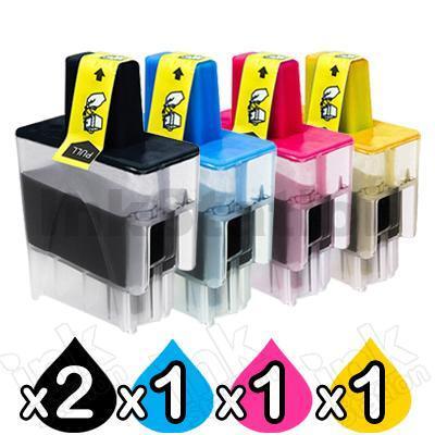 5 Pack Brother Compatible LC-47 Inkjet Combo [2BK,1C,1M,1Y]