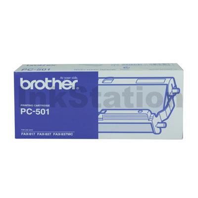 Brother PC-501 Genuine A single, Pre-loaded, Thermal Printing Ribbon, Frame & Gears
