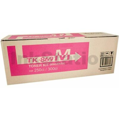 1 x Genuine Kyocera TK-869M Magenta Toner TASKalfa 250ci, TASKalfa 300ci - 12,000 pages