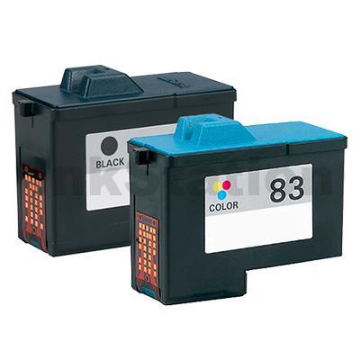 Lexmark No.82 + No.83 (18L0032+ 18L0042) Compatible Ink Cartridge Combo [1BK,1CL]