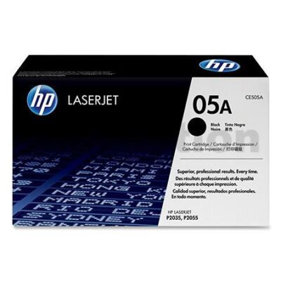 1 x HP CE505A (05A) Genuine Black Toner Cartridge - 2,300 Pages