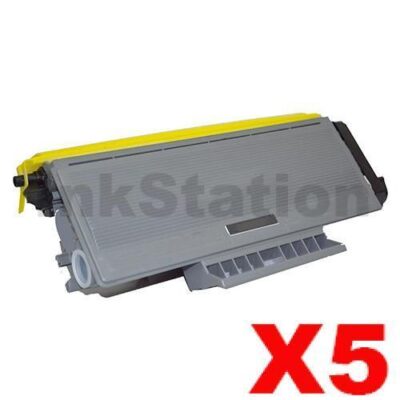 5 x Brother TN-3290 Black Compatible High Yield Toner Cartridge - 8,000 pages