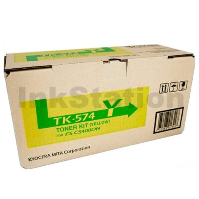 Genuine Kyocera TK-574Y Yellow Toner Cartridge FS-C5400DN, P-7035CDN - 12,000 Pages
