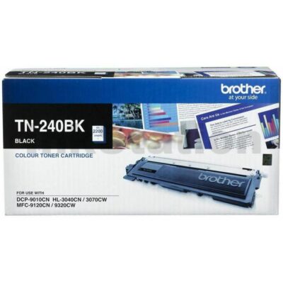 Brother TN-240BK Genuine Black Toner Cartridge - 2,200 pages