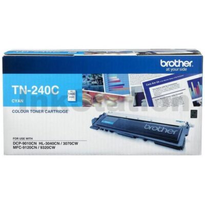 Brother TN-240C Genuine Cyan Toner Cartridge - 1,400 pages