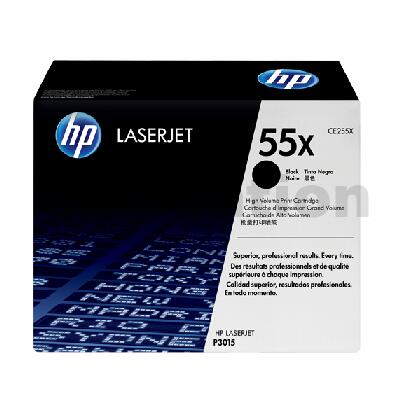 1 x HP CE255X (55X) Genuine Black High Yield Toner Cartridge - 12,000 Pages