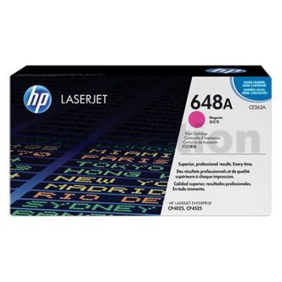 HP CE263A (648A) Genuine Magenta Toner Cartridge - 11,000 Pages