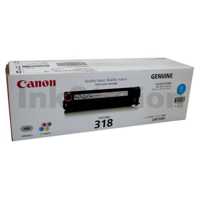 Genuine Canon CART-318C Cyan Toner Cartridge - 2,400 pages