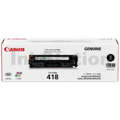 Genuine Canon CART-418BK Black Toner Cartridge - 3,400 pages