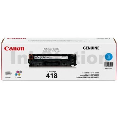 Genuine Canon CART-418C Cyan Toner Cartridge - 2,900 pages