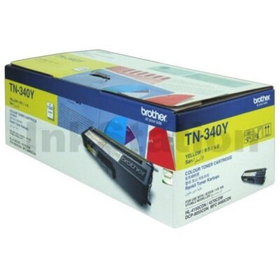 Genuine Brother TN-340Y Yellow Toner Cartridge - 1,500 pages