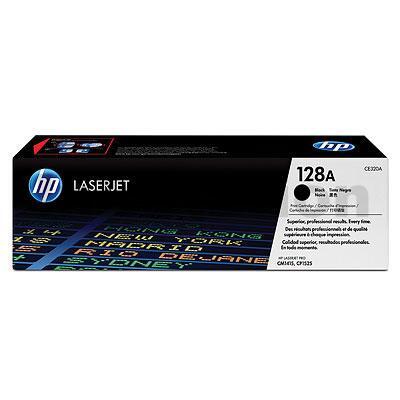 1 x HP CE320A (128A) Genuine Black Toner Cartridge - 2,000 Pages