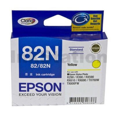Genuine Epson T1124 82N Yellow Ink Cartridge - 515 pages