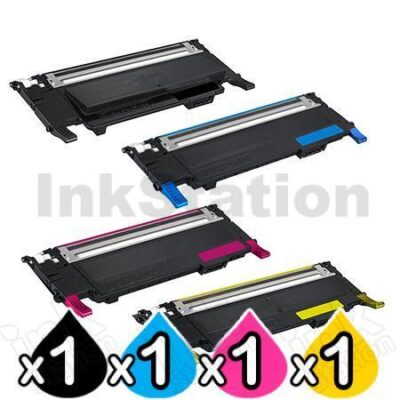 4 Pack Dell 1230C, 1235CN B,C,M,Y Compatible Toner Cartridges [1BK,1C,1M,1Y]