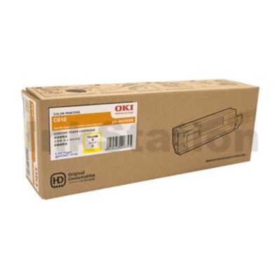 OKI Genuine C610/ C610N Yellow Toner Cartridge - 6,000 pages (44315309)