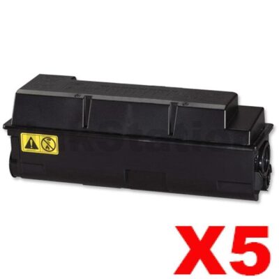 5 x Non-Genuine alternative for TK-320 Black Toner Cartridge suitable for Kyocera FS-3900DN, FS-4000DN -15,000 page
