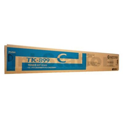 1 x Genuine Kyocera TK-899C Cyan Toner Cartridge FS-C8020MFP, FS-C8025MFP, FS-C8520MFP, FS-C8525MFP - 6,000 pages