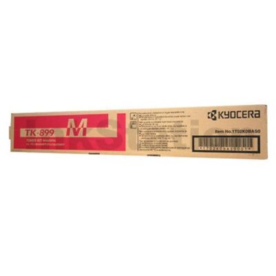 1 x Genuine Kyocera TK-899M Magenta Toner Cartridge FS-C8020MFP, FS-C8025MFP, FS-C8520MFP, FS-C8525MFP - 6,000 pages