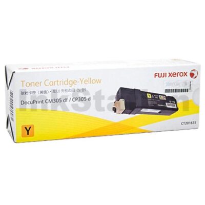 Fuji Xerox DocuPrint CP305d,CM305df Genuine Yellow Toner Cartridge - 3,000 pages (CT201635)