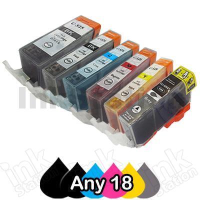 Any 18 Canon PGI-525, CLI-526 Compatible Inkjet (with Chip)