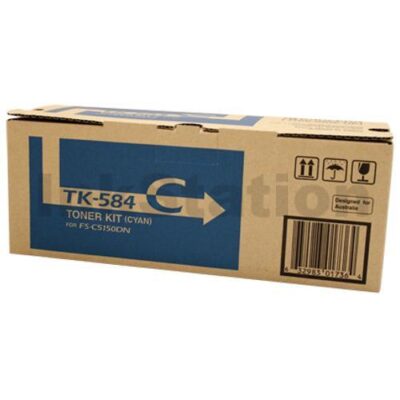 Genuine Kyocera TK-584C Cyan Toner Cartridge FS-C5150DN - 2,800 pages