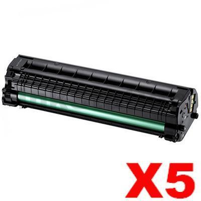 5 x Compatible Samsung ML1660 ML1665 ML1860 ML1865W Toner Cartridge SU748A - 1,500 pages (MLT-D104S 104)