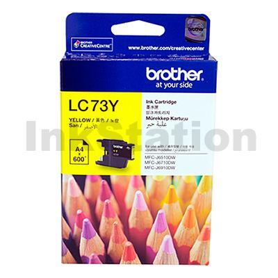 Genuine Brother LC-73Y Yellow Ink Cartridge - 600 pages