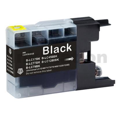 Brother LC73/LC77XLBK Compatible Black High Yield Ink Cartridge - 1,200 pages
