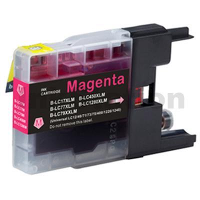 Brother LC73/LC77XLM Compatible Magenta High Yield Ink Cartridge - 1,200 pages