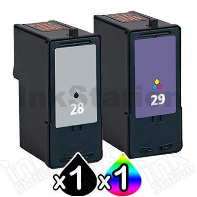 2 Pack Lexmark No.28 & 29 Compatible Twinpack (18C1428 & 18C1429) [1BK,1CL]