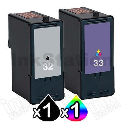 Lexmark No.32 & 33 Compatible Twinpack (18C0032 & 18C0033) [1BK,1CL]