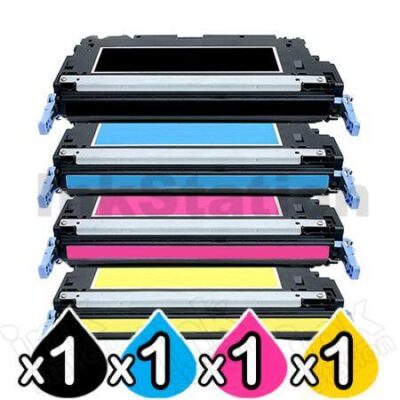 4 Pack Compatible Canon LBP 5360 (CART-311B,C,M,Y) Toner Cartridges [1BK,1C,1M,1Y]