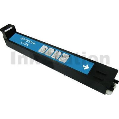 HP CB381A (824A) Compatible Cyan Toner Cartridge - 21,000 Pages