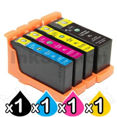 4 Pack Lexmark No.100XL Compatible Ink Cartridges [1BK,1C,1M,1Y]
