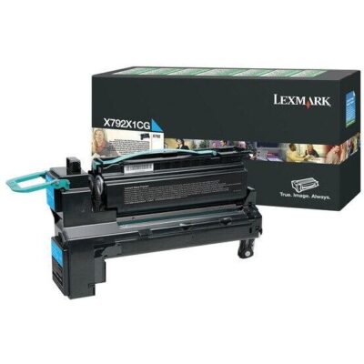 Lexmark (X792X1CG) Genuine X792DE Cyan High Yield Toner - 20,000 pages