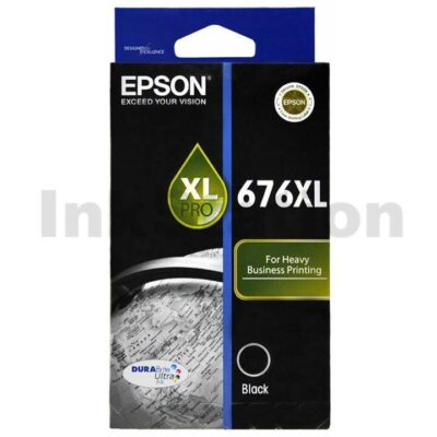 Epson 676XL Genuine Black Ink Cartridge - 2,400 pages [C13T676192]