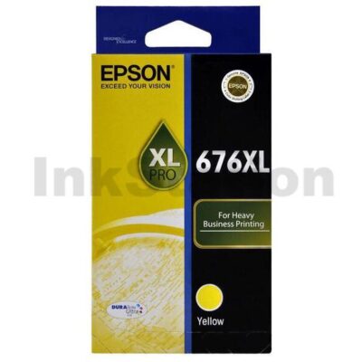Epson 676XL Genuine Yellow Ink Cartridge - 1,200 pages [C13T676492]
