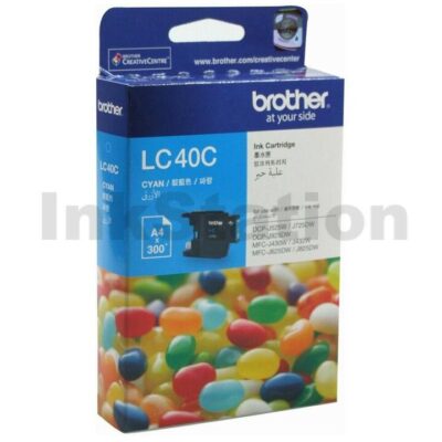 Genuine Brother LC-40C Cyan Ink Cartridge - 300 pages